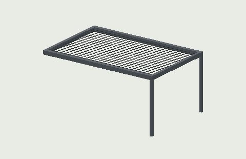 Bioclimatic pergola preview in anthracite grey